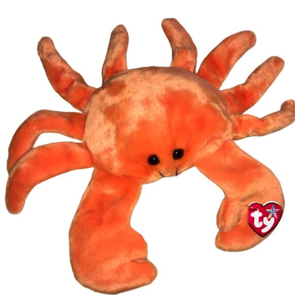 Ty Beanie 14" BUDDY "DIGGER" Orange Crab 5" Arms 4" Legs Stuffed Toy - Picture 12 of 12